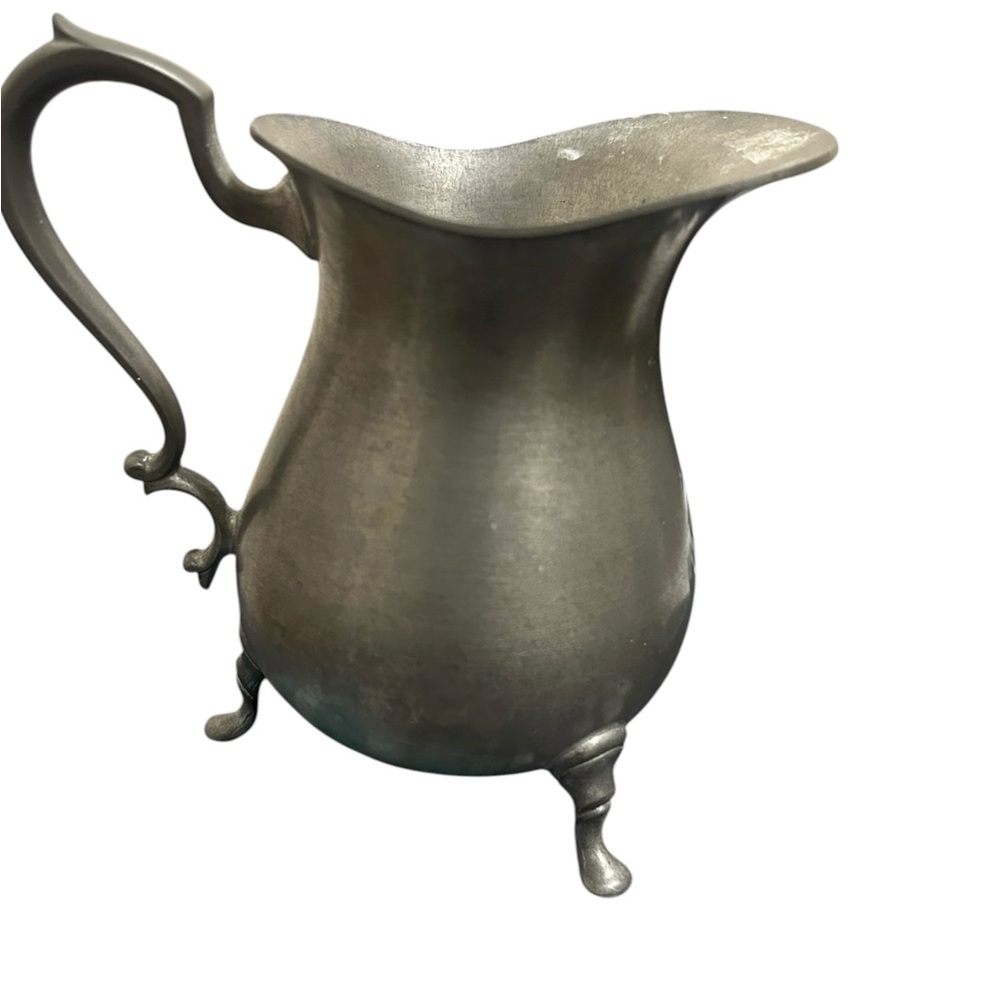 Vintage Web Footed Creamer Early American Pewter